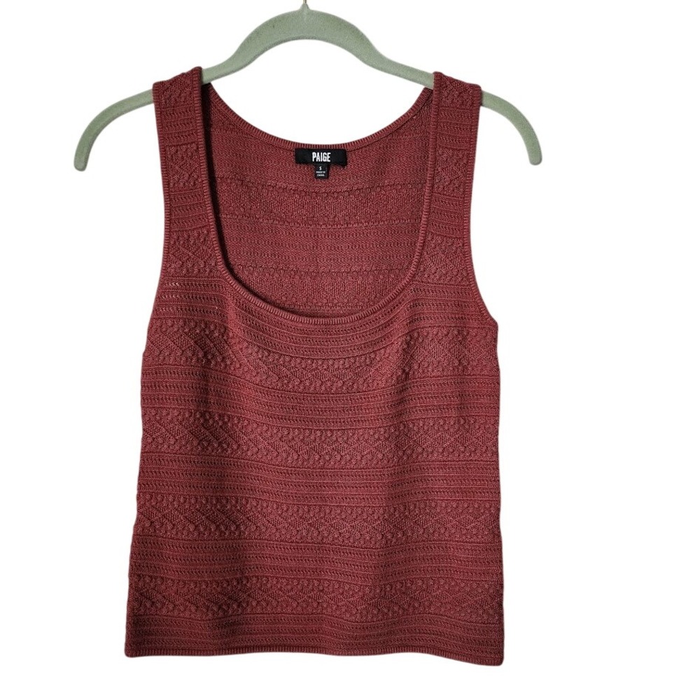 PAIGE Iman Sweater Tank in Apple Butter size‎ S